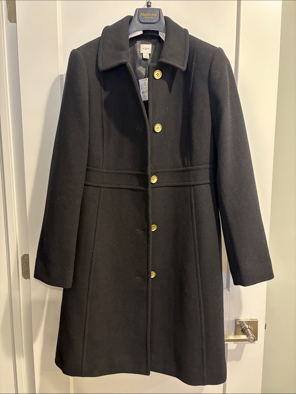 J.Crew Factory Women’s Wool Blend Pea Coat Black 10